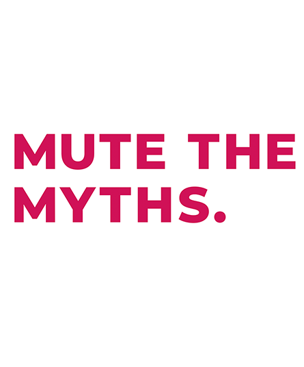 Mute The Myths. logo